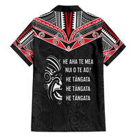 Aotearoa Toitu Te Tiriti Family Matching Off Shoulder Short Dress and Hawaiian Shirt New Zealand Honour The Treaty
