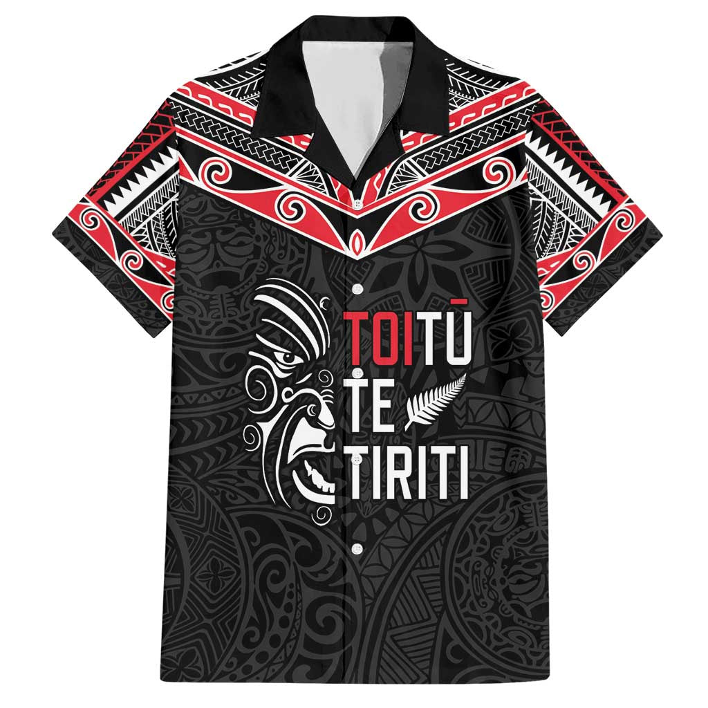 Aotearoa Toitu Te Tiriti Family Matching Short Sleeve Bodycon Dress and Hawaiian Shirt New Zealand Honour The Treaty