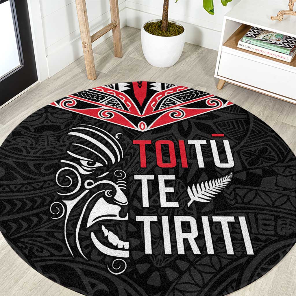 Aotearoa Toitu Te Tiriti Round Carpet New Zealand Honour The Treaty