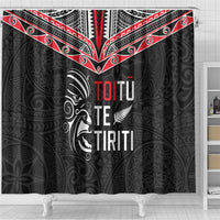 Aotearoa Toitu Te Tiriti Shower Curtain New Zealand Honour The Treaty