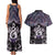 New Zealand Maori Couples Matching Tank Maxi Dress and Hawaiian Shirt Poutama Pikorua Purple Paua Shell