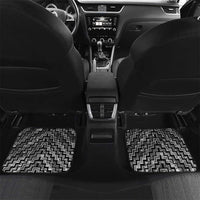 New Zealand Maori Car Mats Poutama Manaia Black Paua Shell LT05 Set 2pcs - Back Black - Polynesian Pride