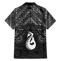 New Zealand Maori Hawaiian Shirt Poutama Manaia Black Paua Shell LT05 - Polynesian Pride