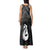 New Zealand Maori Tank Maxi Dress Poutama Manaia Black Paua Shell