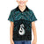 New Zealand Maori Family Matching Mermaid Dress and Hawaiian Shirt Poutama Manaia Turquoise Paua Shell
