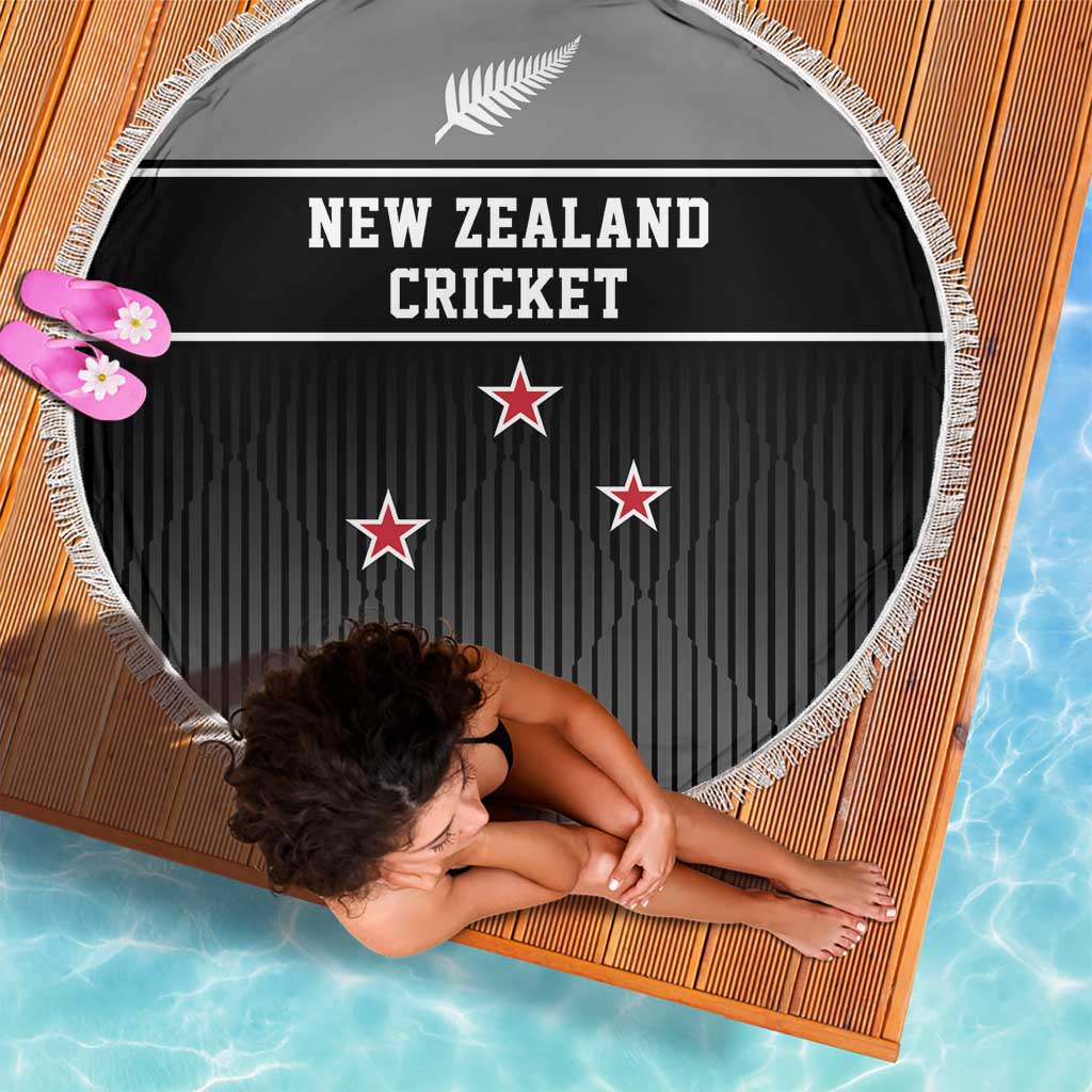 New Zealand Cricket Beach Blanket Black Cap Unbeatable LT05 - Polynesian Pride
