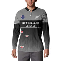 Custom New Zealand Cricket Button Sweatshirt Black Cap Unbeatable LT05 - Polynesian Pride