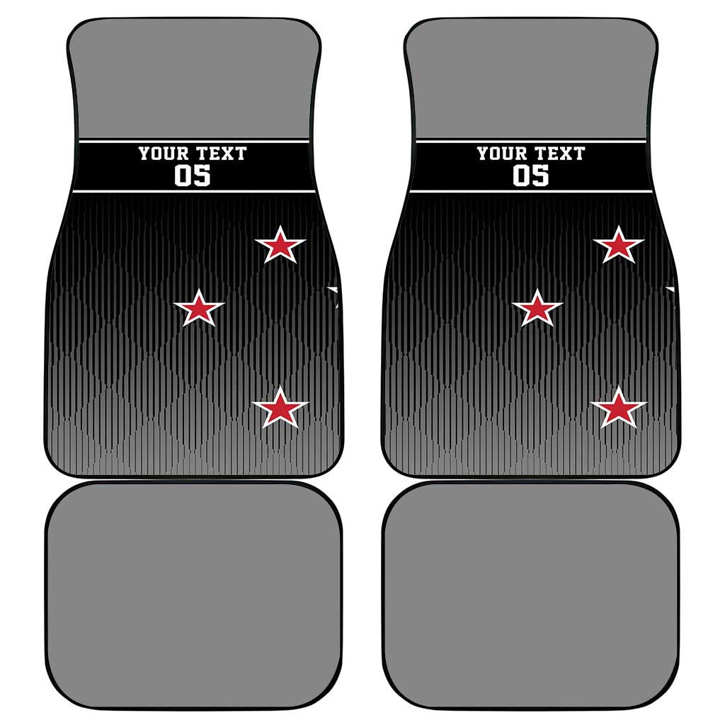 New Zealand Cricket Car Mats Black Cap Unbeatable LT05 - Polynesian Pride