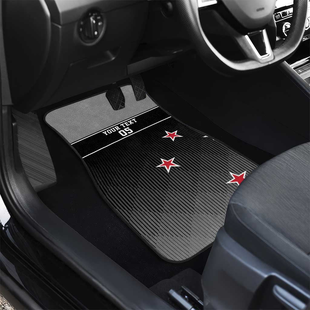 New Zealand Cricket Car Mats Black Cap Unbeatable LT05 - Polynesian Pride