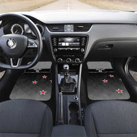 New Zealand Cricket Car Mats Black Cap Unbeatable LT05 Set 2pcs - Front Black - Polynesian Pride