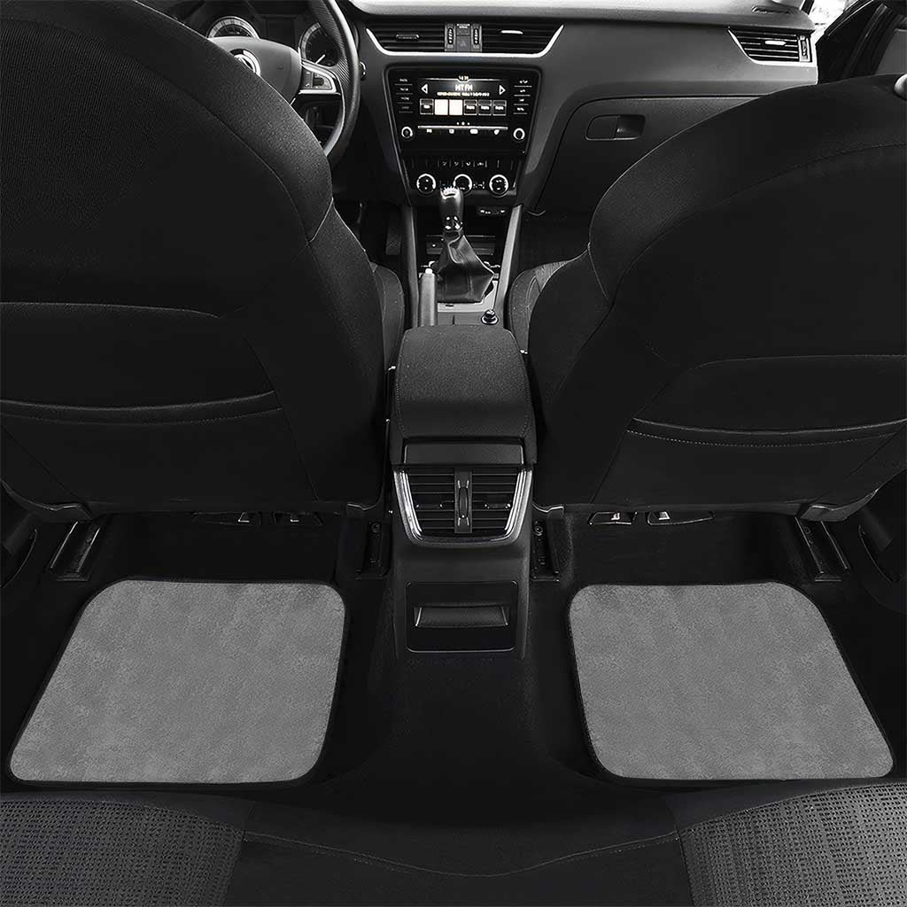New Zealand Cricket Car Mats Black Cap Unbeatable LT05 Set 2pcs - Back Black - Polynesian Pride