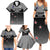 Custom New Zealand Cricket Family Matching Summer Maxi Dress and Hawaiian Shirt Black Cap Unbeatable