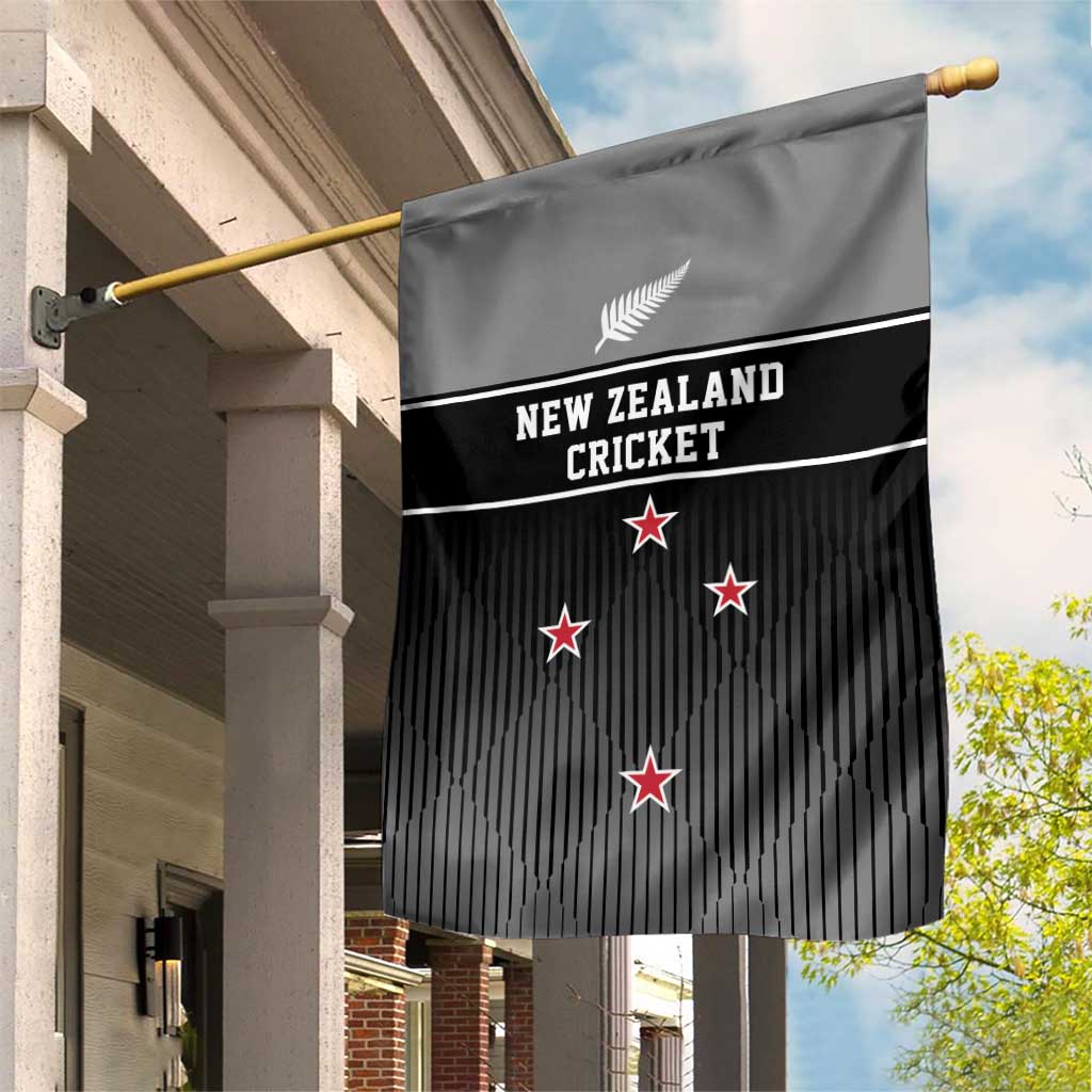 New Zealand Cricket Garden Flag Black Cap Unbeatable LT05 House Flag Black - Polynesian Pride