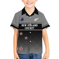 Custom New Zealand Cricket Hawaiian Shirt Black Cap Unbeatable LT05 - Polynesian Pride