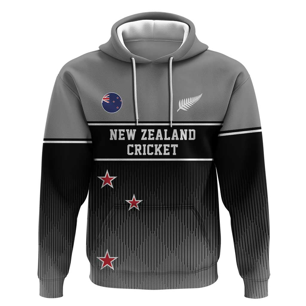 Custom New Zealand Cricket Hoodie Black Cap Unbeatable