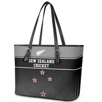 New Zealand Cricket Leather Tote Bag Black Cap Unbeatable LT05 - Polynesian Pride