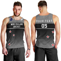 Custom New Zealand Cricket Men Tank Top Black Cap Unbeatable LT05 - Polynesian Pride