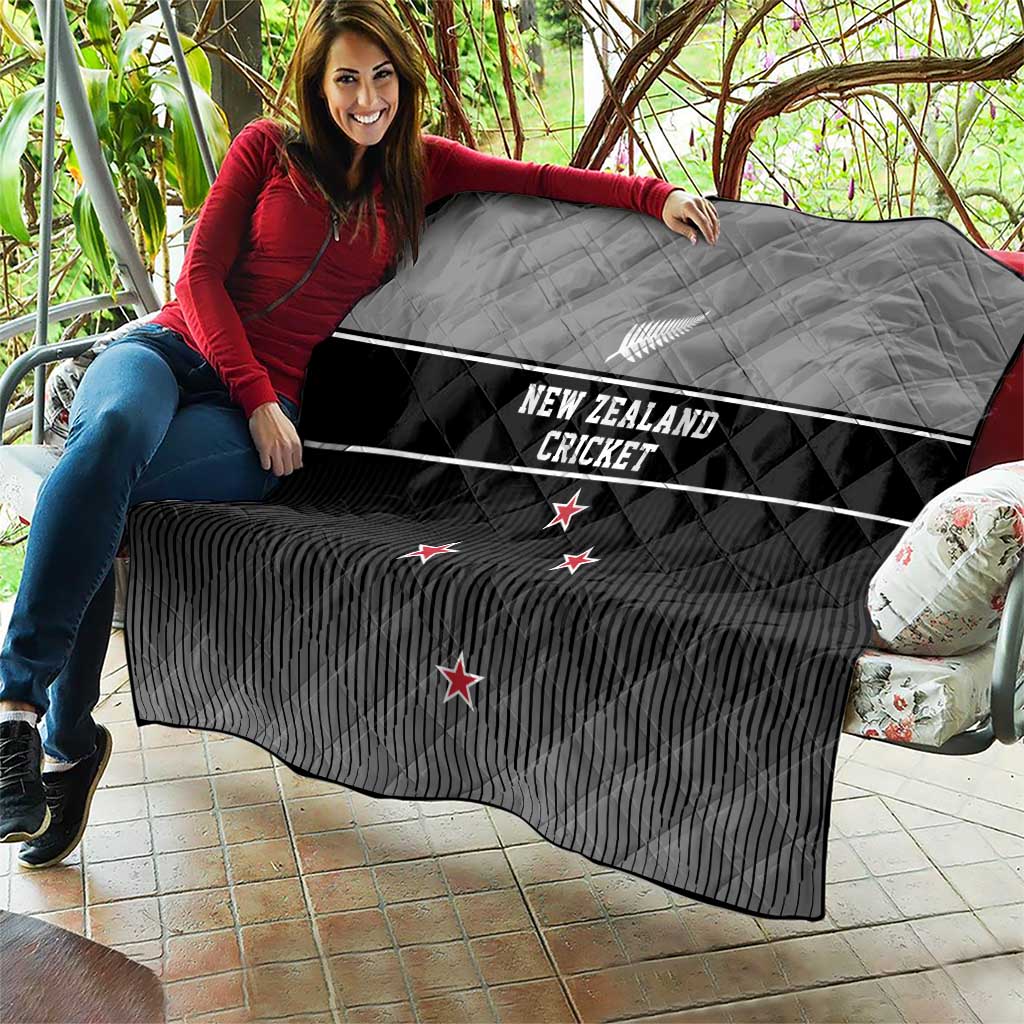 New Zealand Cricket Quilt Black Cap Unbeatable