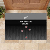 New Zealand Cricket Rubber Doormat Black Cap Unbeatable LT05 Black - Polynesian Pride