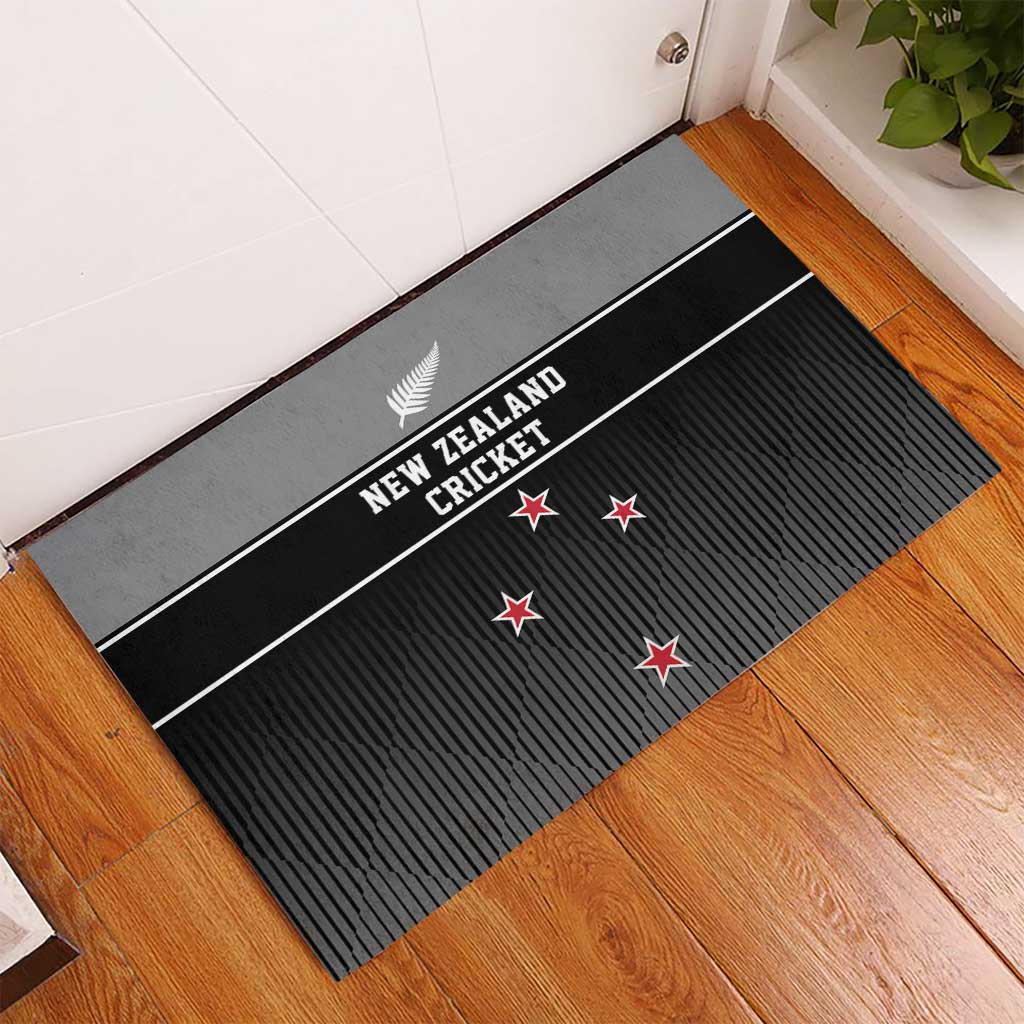 New Zealand Cricket Rubber Doormat Black Cap Unbeatable LT05 - Polynesian Pride