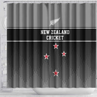 New Zealand Cricket Shower Curtain Black Cap Unbeatable