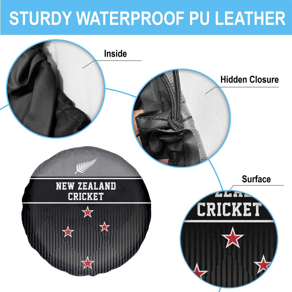 New Zealand Cricket Spare Tire Cover Black Cap Unbeatable LT05 - Polynesian Pride