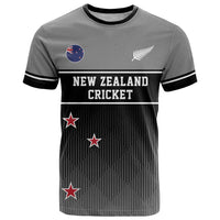 Custom New Zealand Cricket T Shirt Black Cap Unbeatable LT05 Black - Polynesian Pride