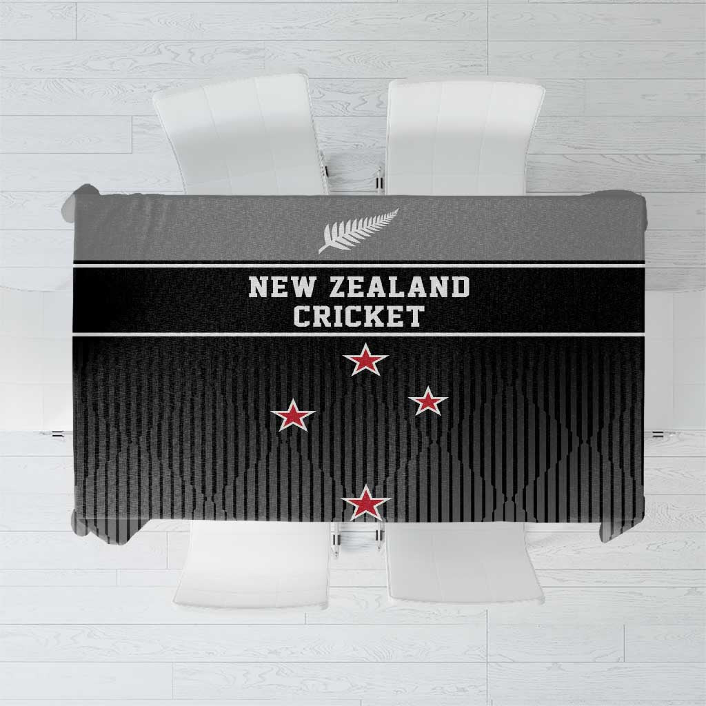 New Zealand Cricket Tablecloth Black Cap Unbeatable LT05 Black - Polynesian Pride