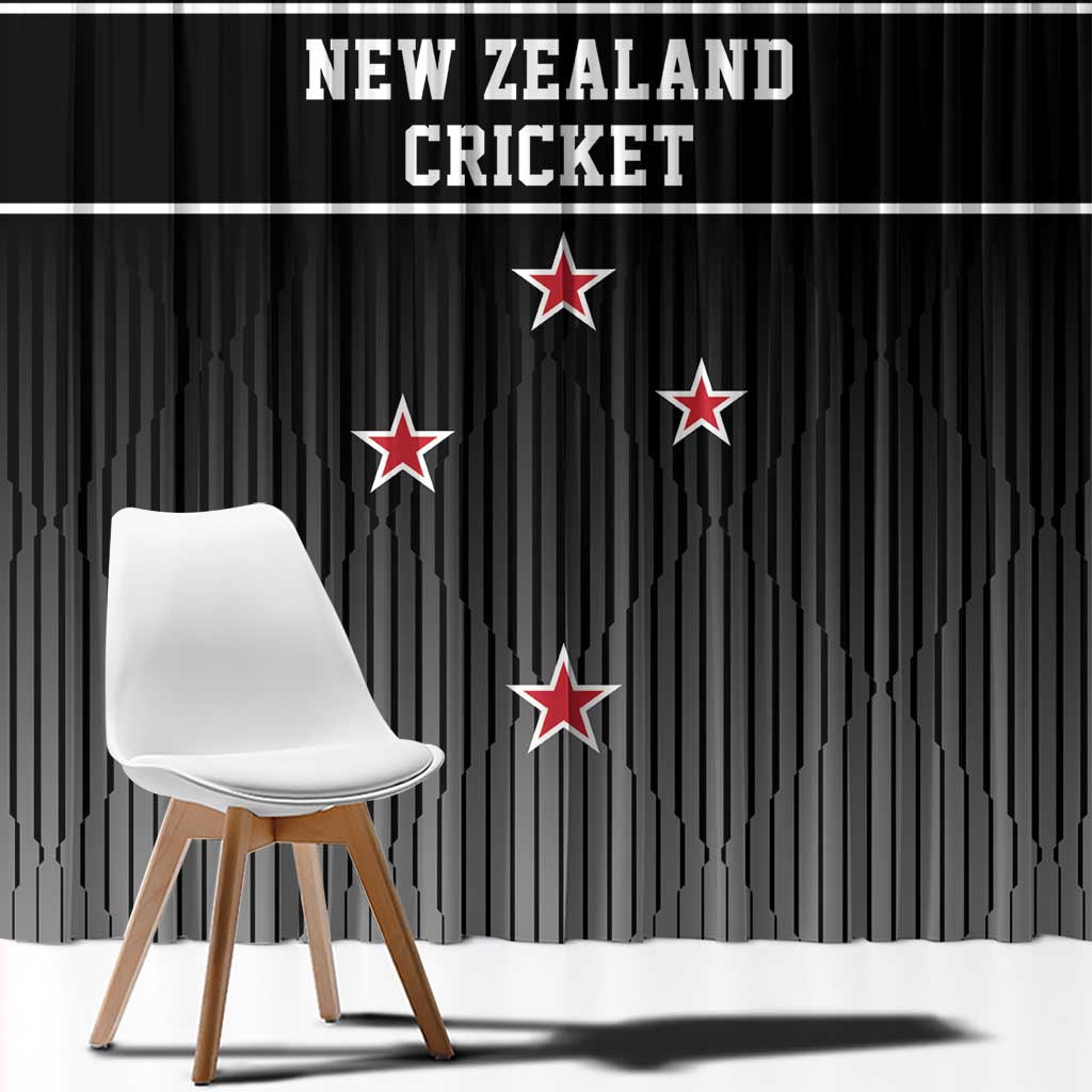 New Zealand Cricket Window Curtain Black Cap Unbeatable LT05 - Polynesian Pride