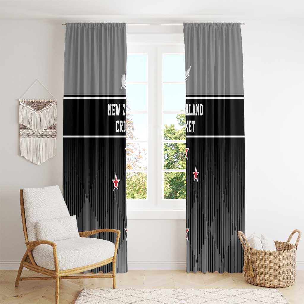 New Zealand Cricket Window Curtain Black Cap Unbeatable LT05 - Polynesian Pride