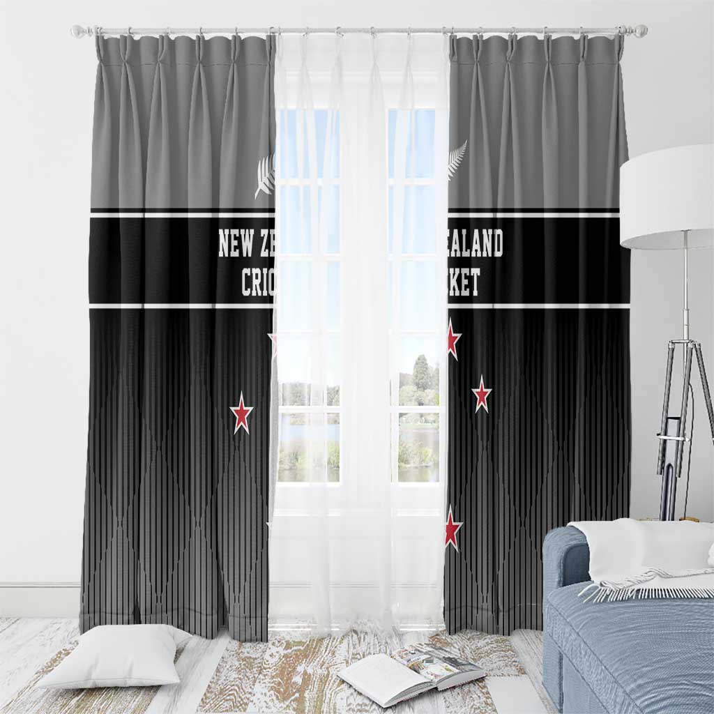 New Zealand Cricket Window Curtain Black Cap Unbeatable LT05 - Polynesian Pride