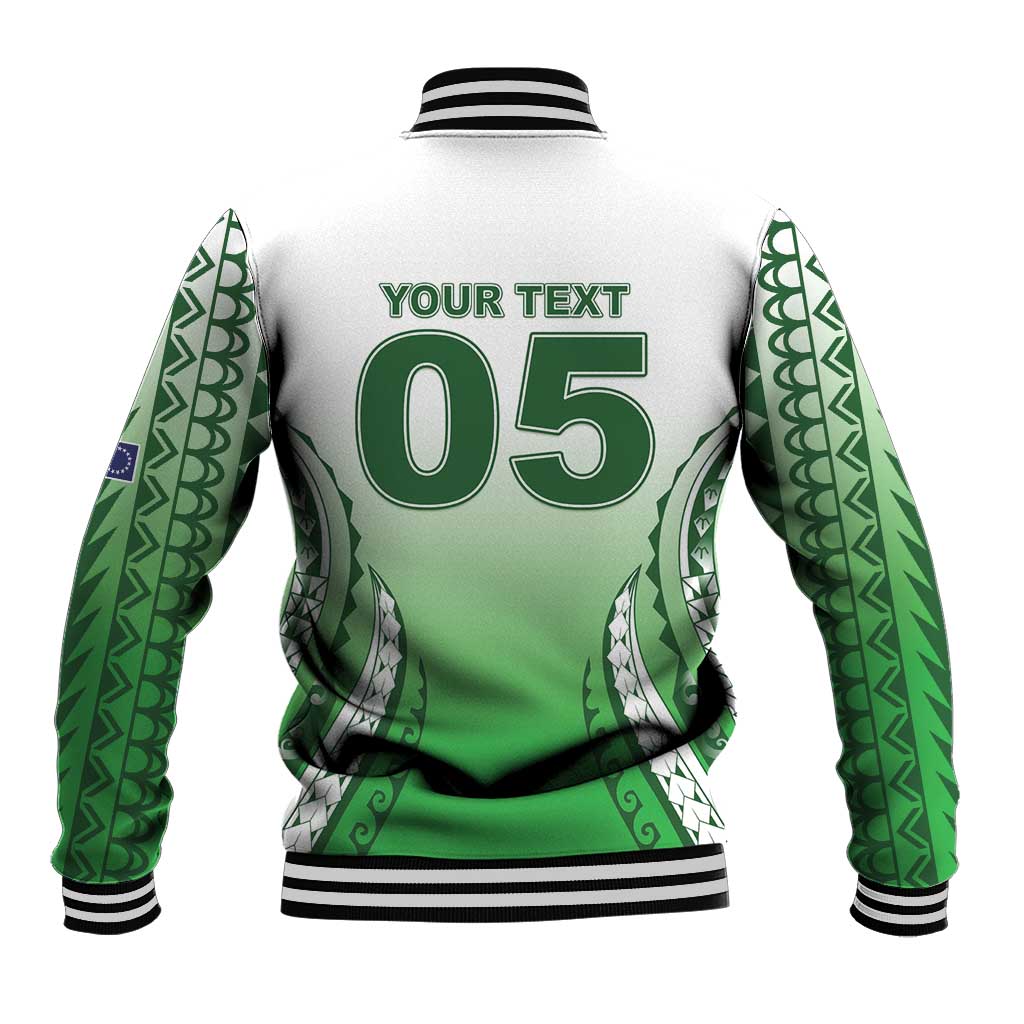 Custom Cook Islands Avaiki Rugby Baseball Jacket Go Champions - Polynesian Pride