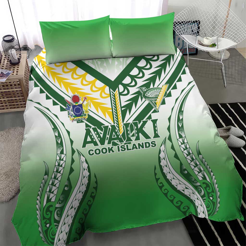 Cook Islands Avaiki Rugby Bedding Set Go Champions - Polynesian Pride