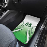 Custom Cook Islands Avaiki Rugby Car Mats Go Champions LT05 - Polynesian Pride