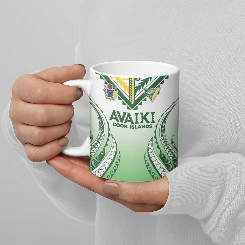 Custom Cook Islands Avaiki Rugby Ceramic Mug Go Champions - Polynesian Pride