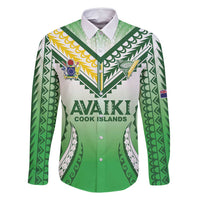 Custom Cook Islands Avaiki Rugby Family Matching Summer Maxi Dress and Hawaiian Shirt Go Champions - Polynesian Pride