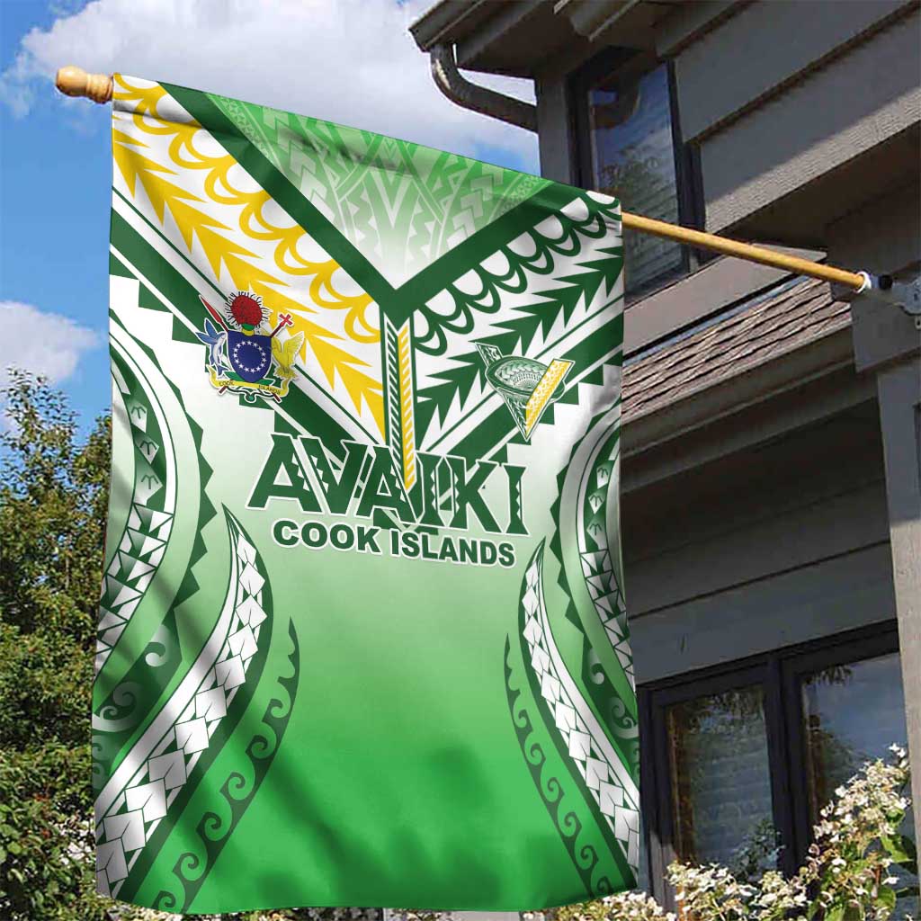 Cook Islands Avaiki Rugby Garden Flag Go Champions - Polynesian Pride
