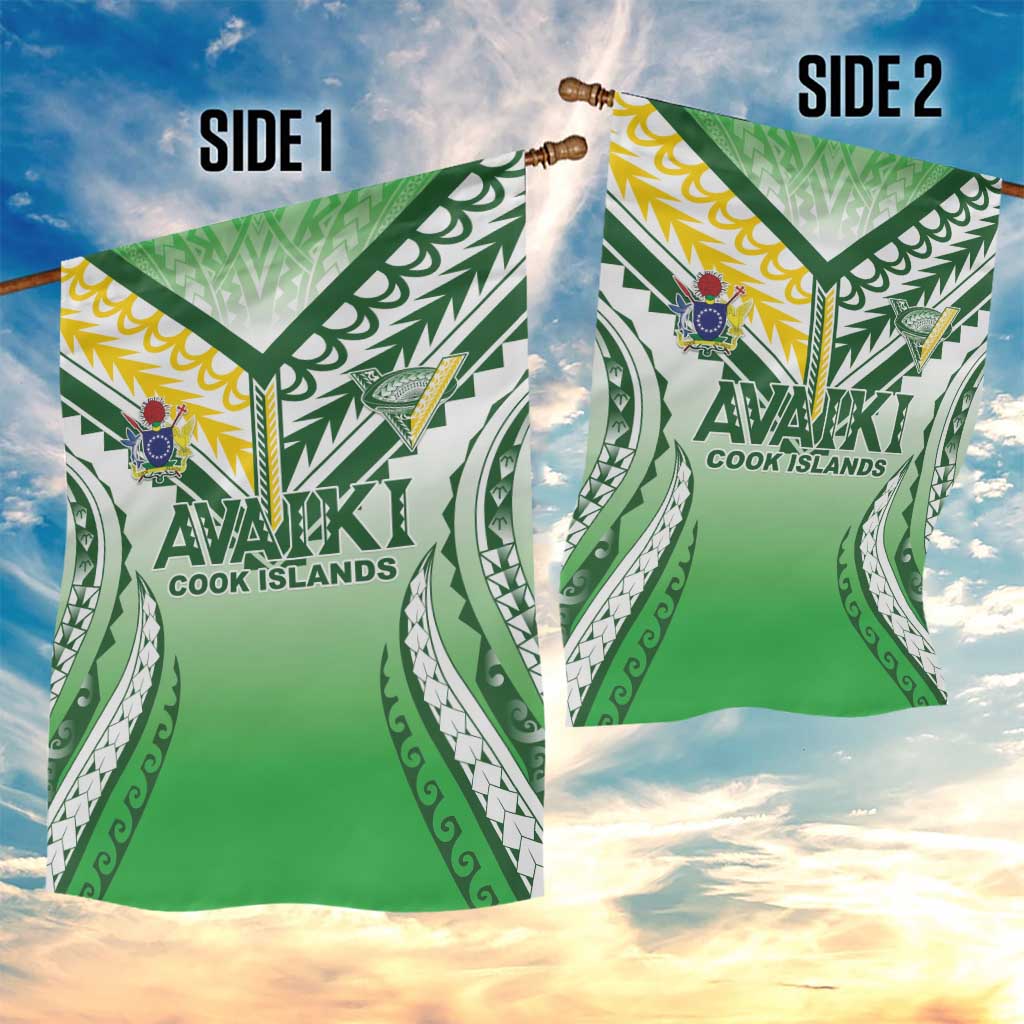 Cook Islands Avaiki Rugby Garden Flag Go Champions - Polynesian Pride