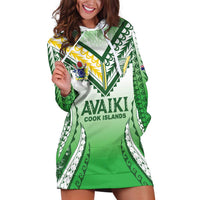 Custom Cook Islands Avaiki Rugby Hoodie Dress Go Champions - Polynesian Pride
