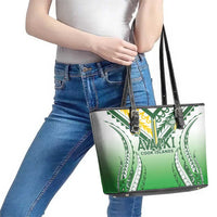 Cook Islands Avaiki Rugby Leather Tote Bag Go Champions - Polynesian Pride