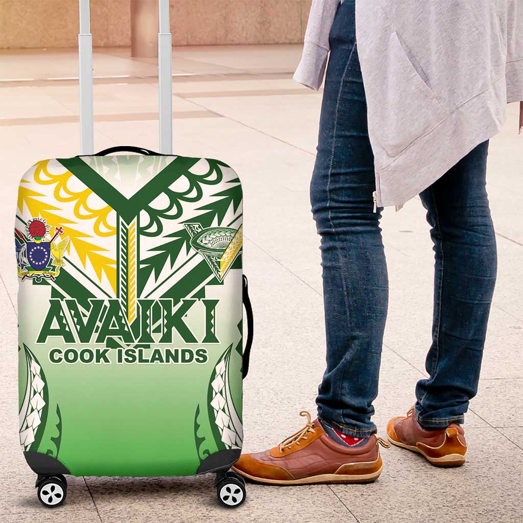 Cook Islands Avaiki Rugby Luggage Cover Go Champions - Polynesian Pride