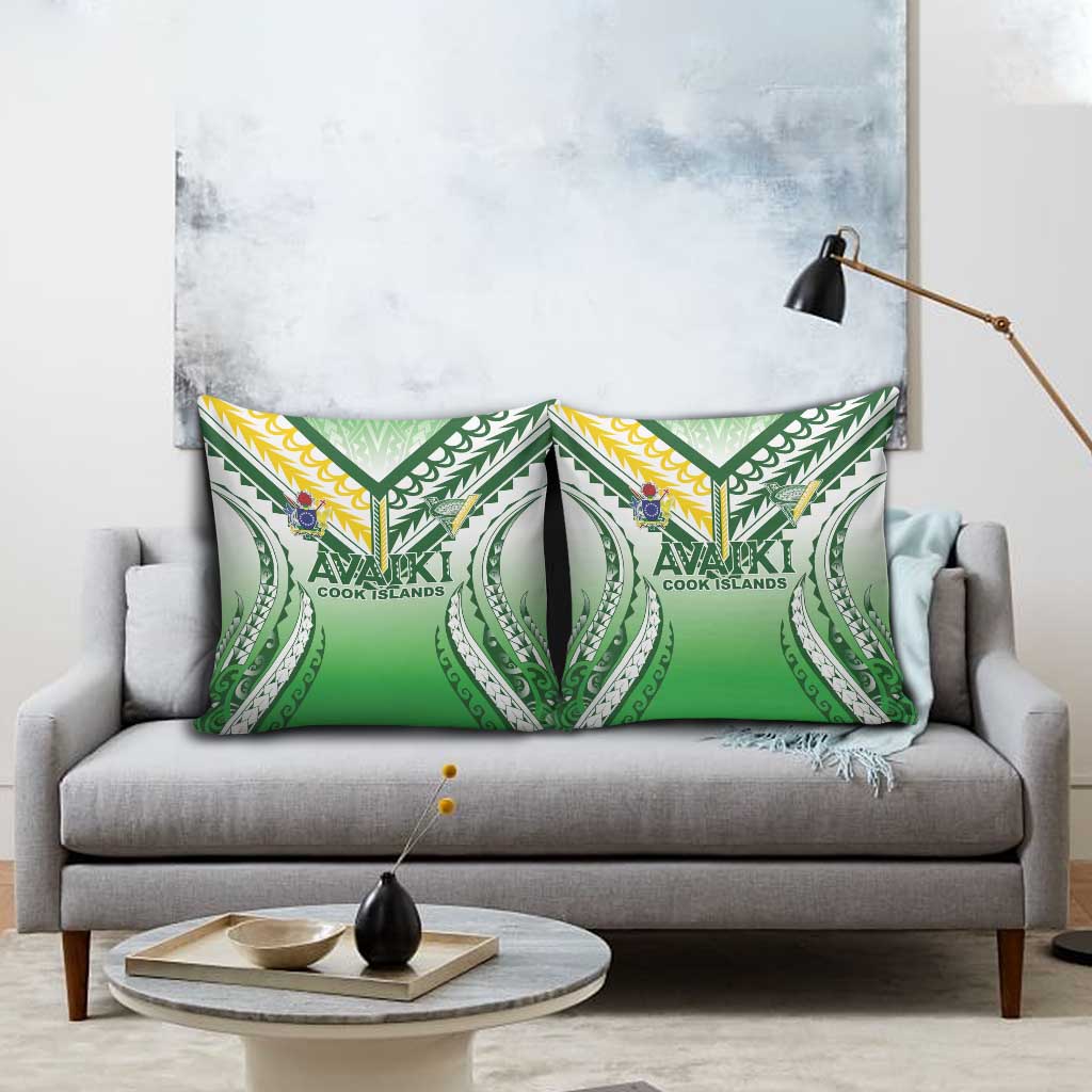 Cook Islands Avaiki Rugby Pillow Cover Go Champions - Polynesian Pride