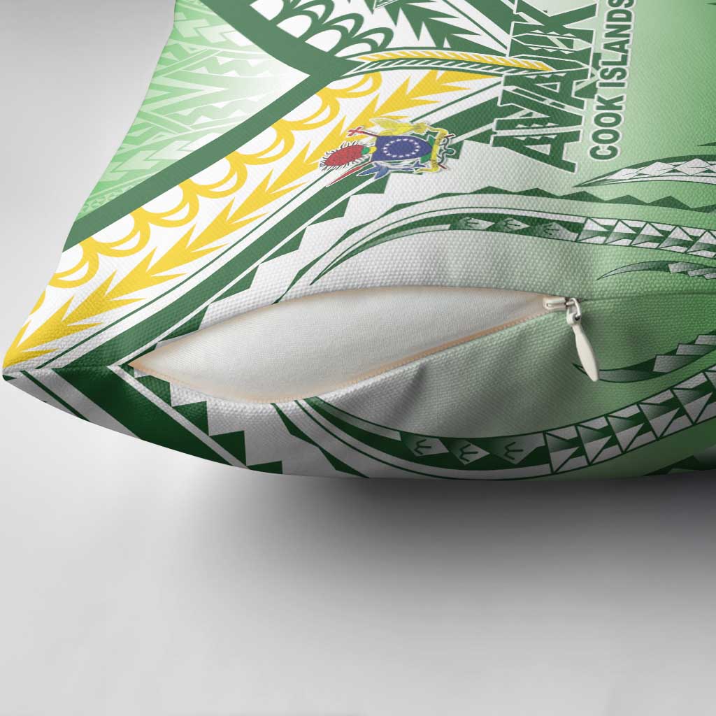 Cook Islands Avaiki Rugby Pillow Cover Go Champions - Polynesian Pride