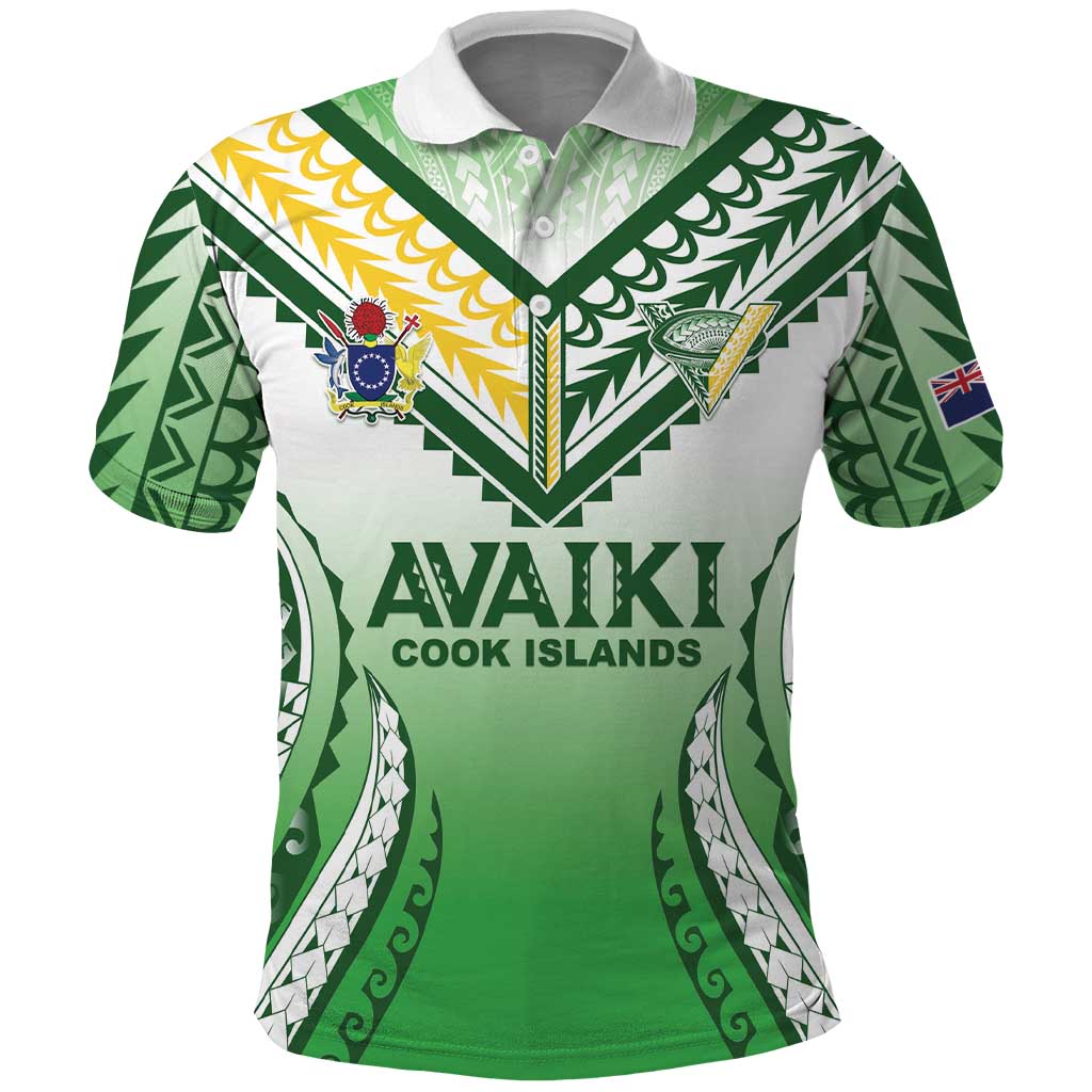 Custom Cook Islands Avaiki Rugby Polo Shirt Go Champions - Polynesian Pride
