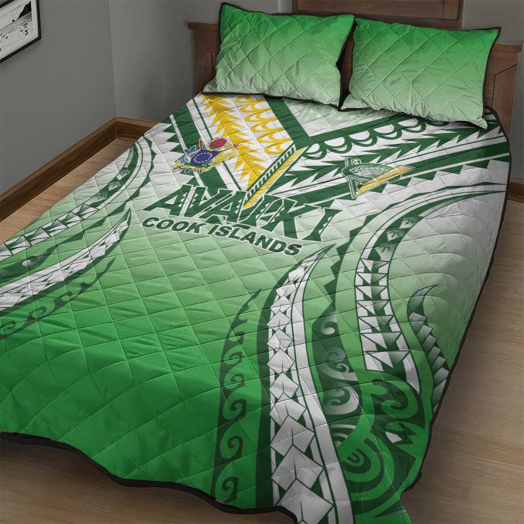 Cook Islands Avaiki Rugby Quilt Bed Set Go Champions - Polynesian Pride