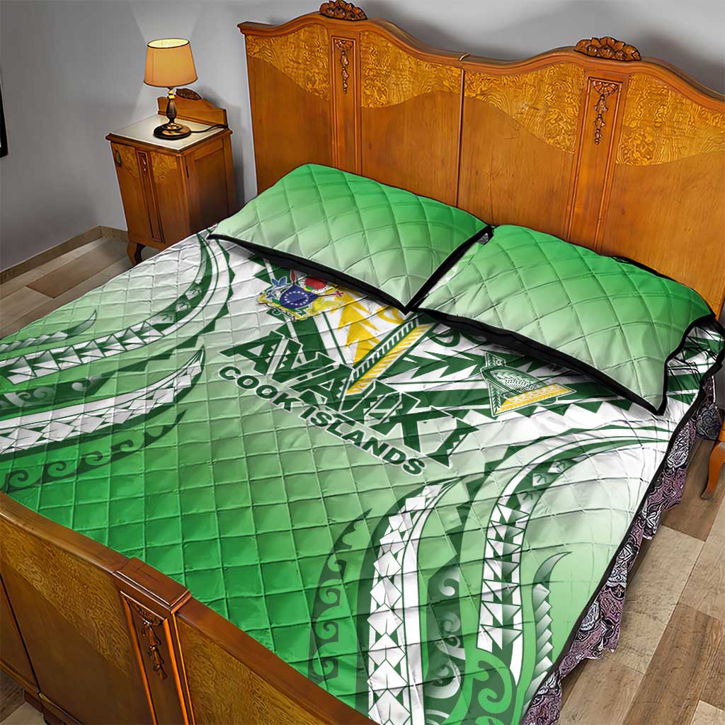 Cook Islands Avaiki Rugby Quilt Bed Set Go Champions - Polynesian Pride