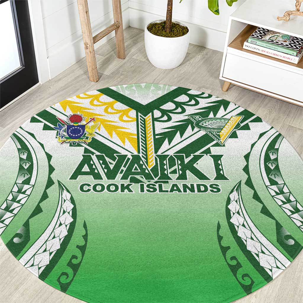 Cook Islands Avaiki Rugby Round Carpet Go Champions - Polynesian Pride