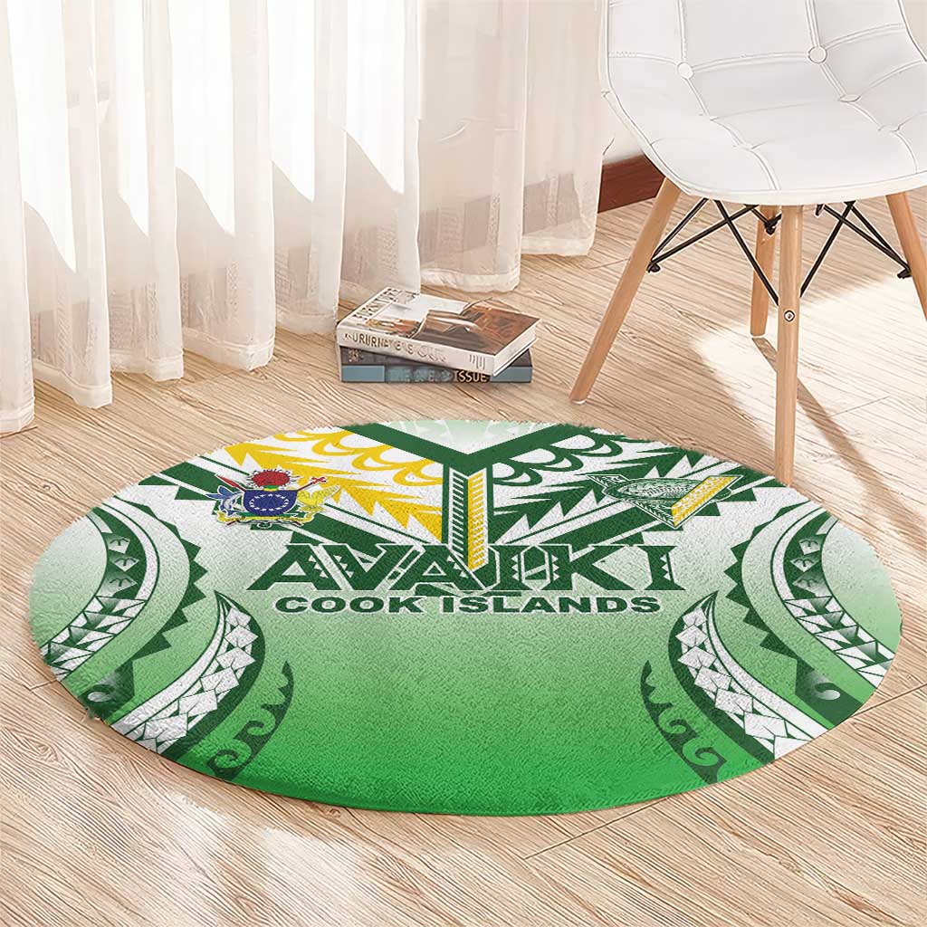 Cook Islands Avaiki Rugby Round Carpet Go Champions - Polynesian Pride