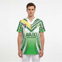 Custom Cook Islands Avaiki Rugby Scrub Top Go Champions - Polynesian Pride