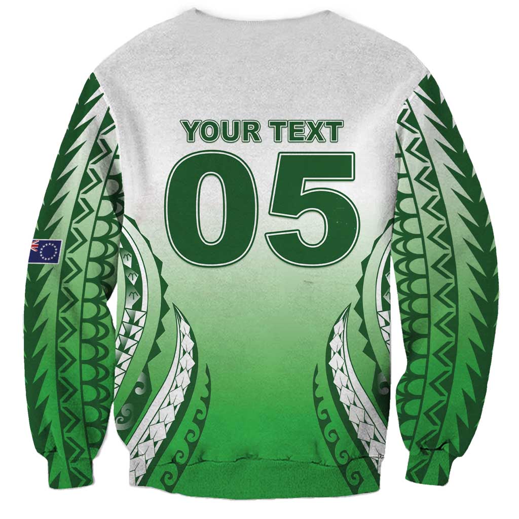 Custom Cook Islands Avaiki Rugby Sweatshirt Go Champions - Polynesian Pride